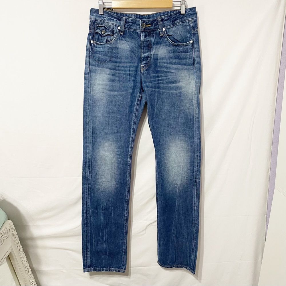 31 x 34 G Star Morris Low Straight Blue Jeans